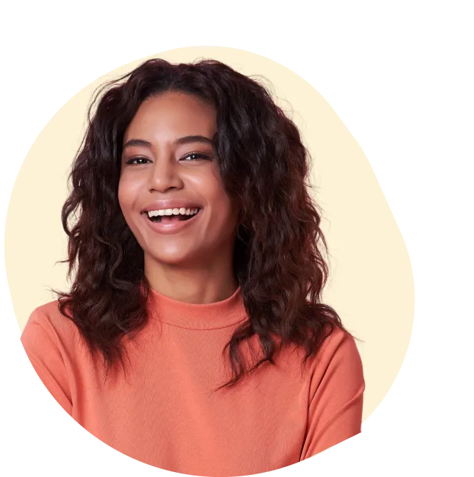 woman with a smile